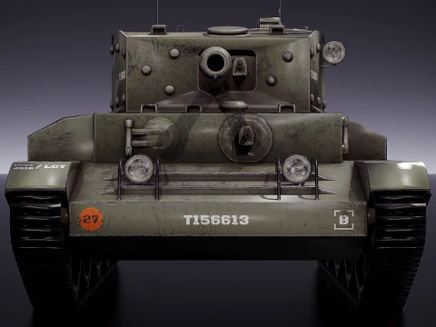 Cromwell British medium cruiser tank 3D Model