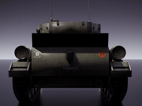 Cromwell British medium cruiser tank 3D Model