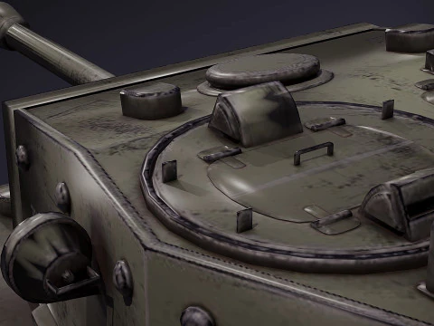 Cromwell British medium cruiser tank 3D Model