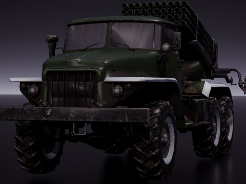 BM-21 Grad 3D Model