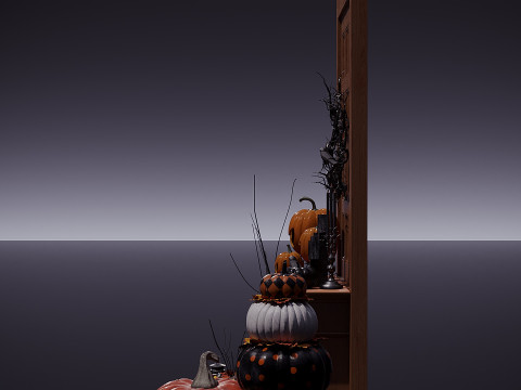 हेलोवीन सजावट सेट 3D मॉडल