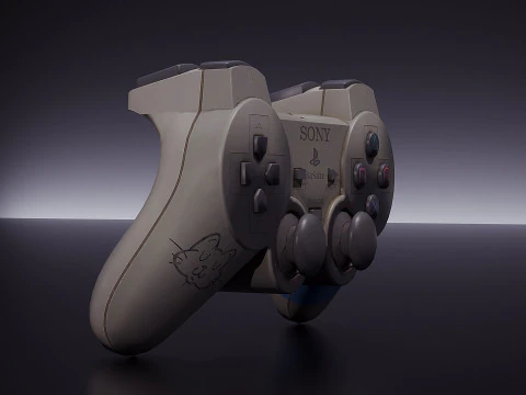 Old PS1 Controller 3D Model