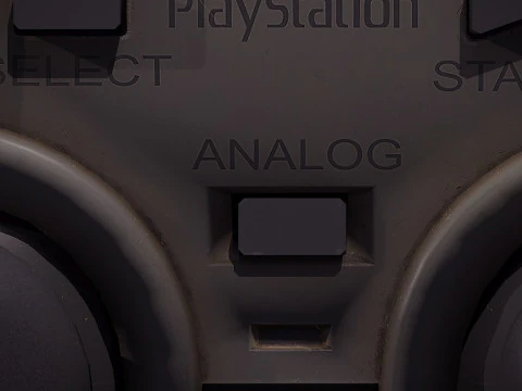 Old PS1 Controller 3D Model
