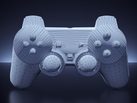 Viejo controlador de PS1 Modelo 3D