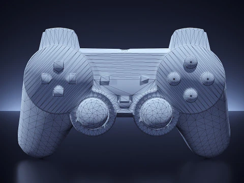 Old PS1 Controller 3D Model
