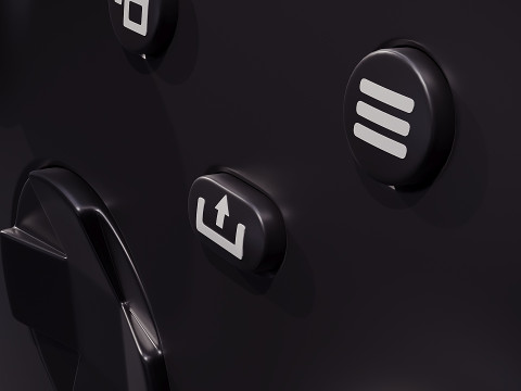 Controlador Xbox Modelo 3D