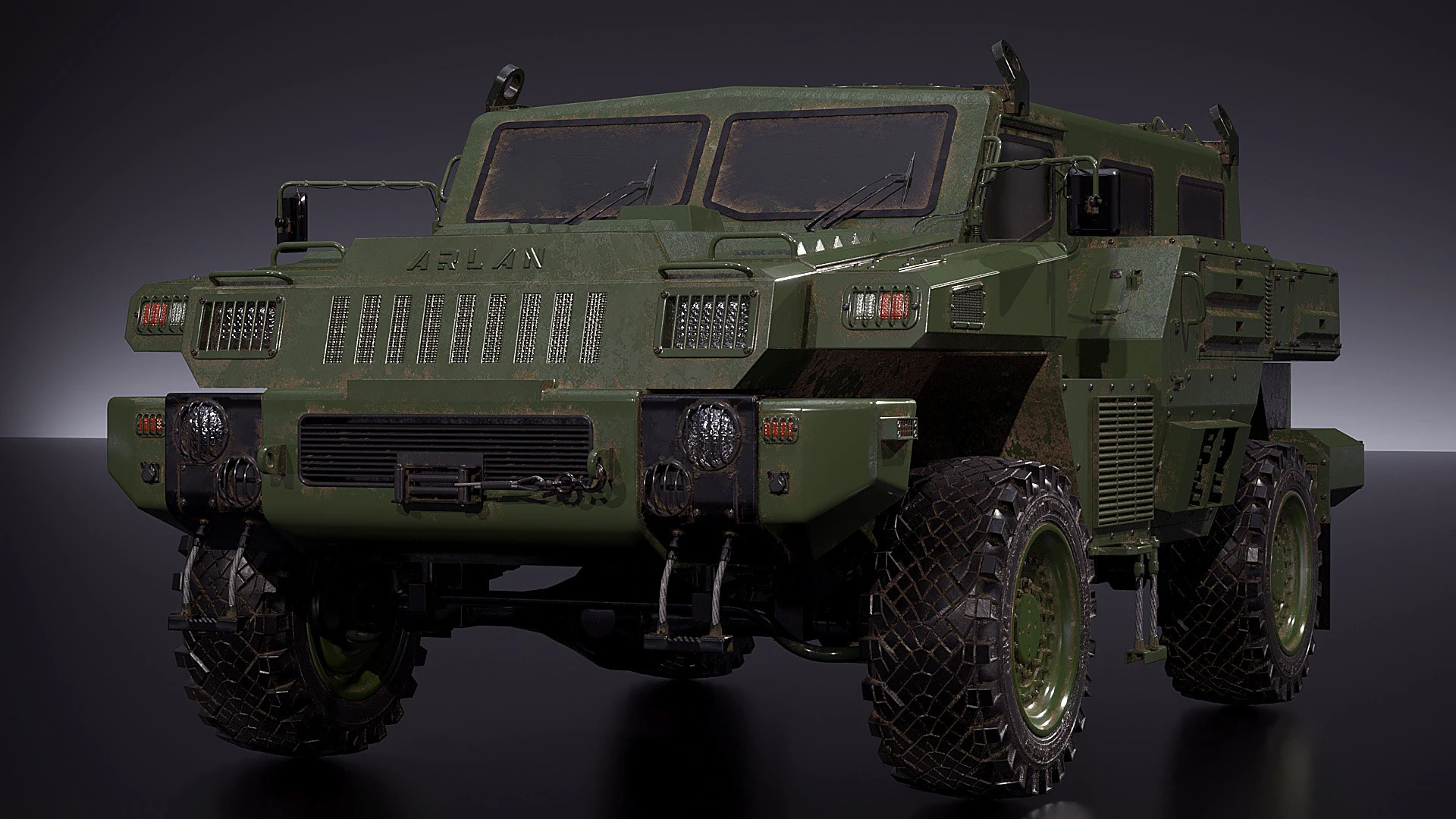 Armored Car Marauder 3D Model .c4d .max .obj .3ds .fbx .stl .blend 