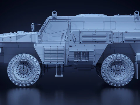 Armored Car Marauder 3D Model