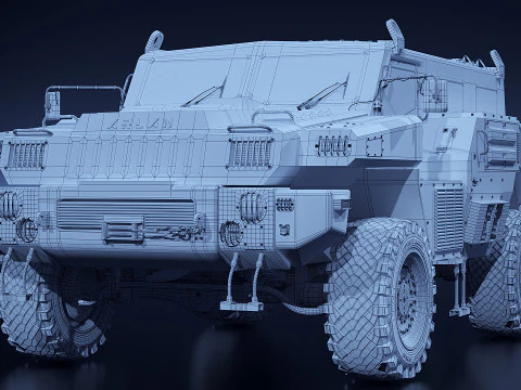 Armored Car Marauder 3D Model