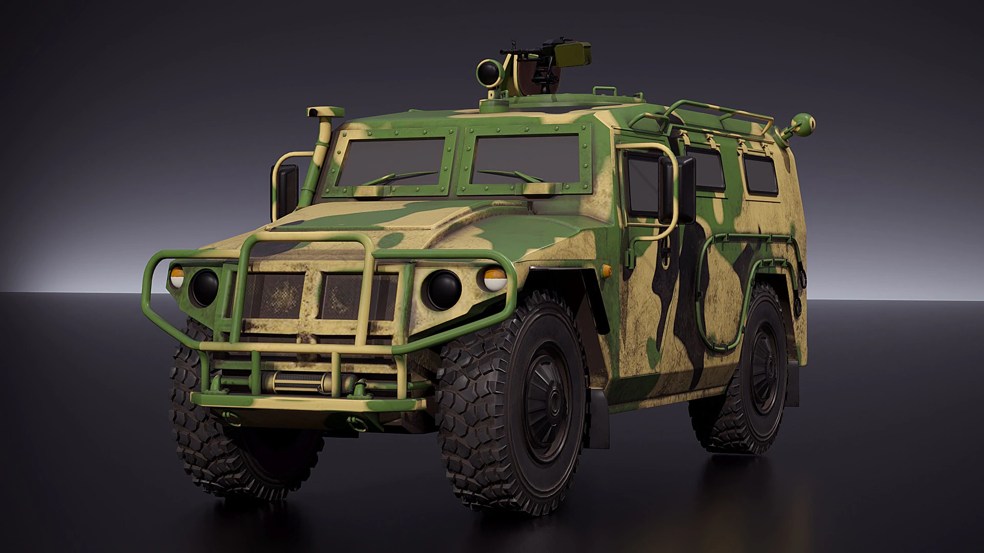 Gaz Tiger 2330 3D Model .c4d .max .obj .3ds .fbx .stl .blend