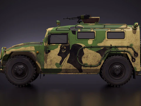 Gaz Tiger 2330 3D Model