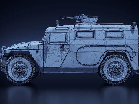 Gaz Tiger 2330 3D Model