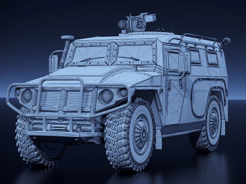 Gaz Tiger 2330 3D Model