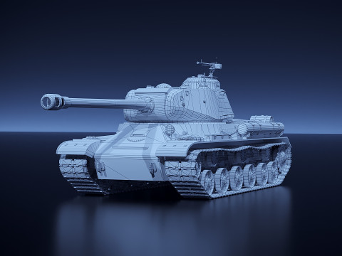 IS-2 Tank USSR 3D Model