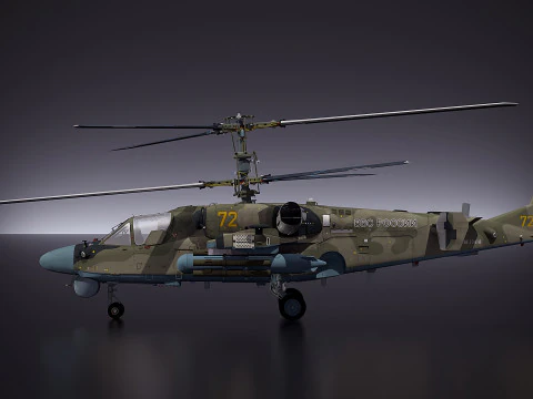 KA 52 Alligator Hokum B Modèle 3D