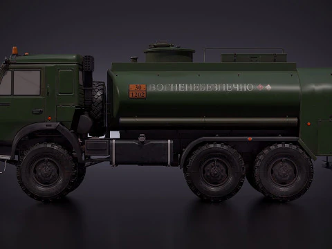 Kamaz ATZ 12 Tanker 3D Model