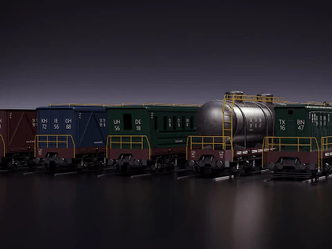 रेलगाड़ी 3D मॉडल