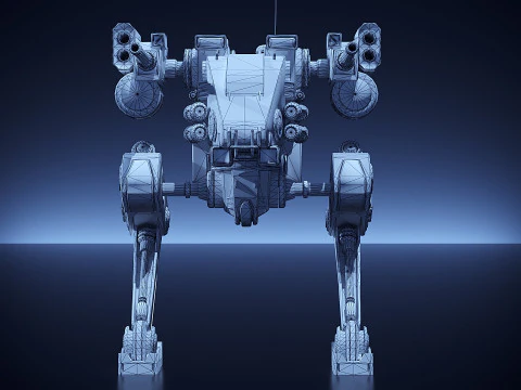 Battle Mech 3D Model