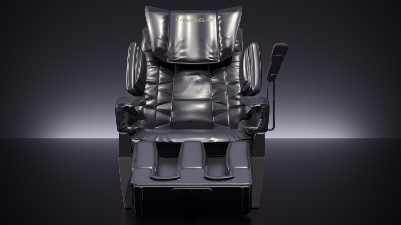 Fujiiryoki Massage Chair 3D Model .c4d .max .obj .3ds .fbx .stl .blend 