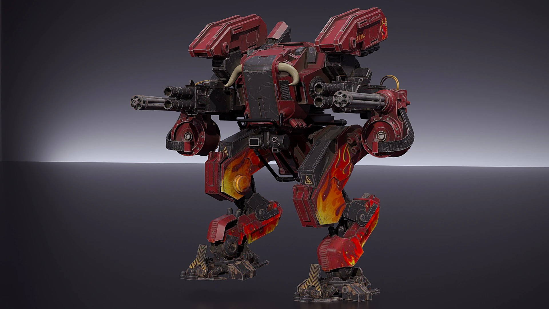 Diablo Mech 3D Model .c4d .max .obj .3ds .fbx .stl .blend 