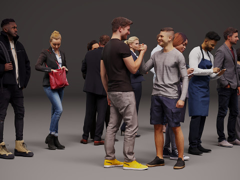 Yeni insan koleksiyonu x 10 3D Model