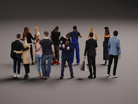 New Collection of people x 10 00 3D Model
