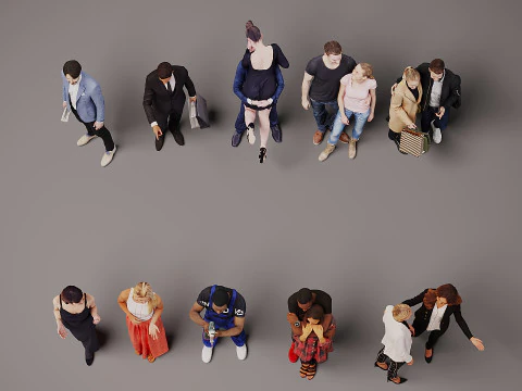 New Collection of people x 10 00 3D Model