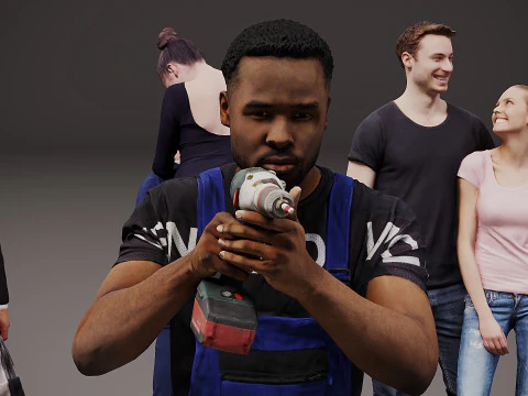 New Collection of people x 10 00 3D Model