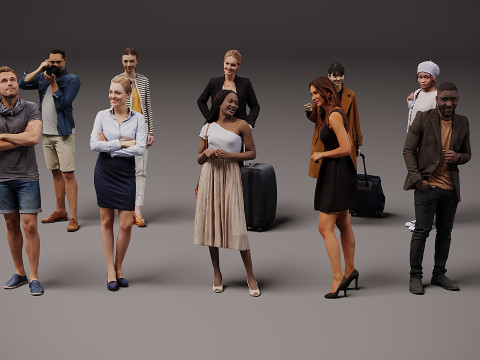 Nowa kolekcja ludzi x 10 01 Model 3D