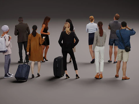 New Collection of people x 10 01 3D Model