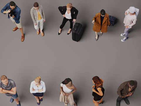 New Collection of people x 10 01 3D Model