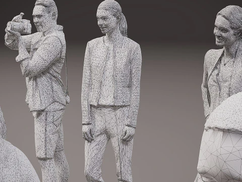 New Collection of people x 10 01 3D Model