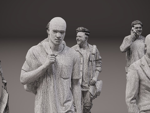 Nuova collezione di persone x 15 Modello 3D