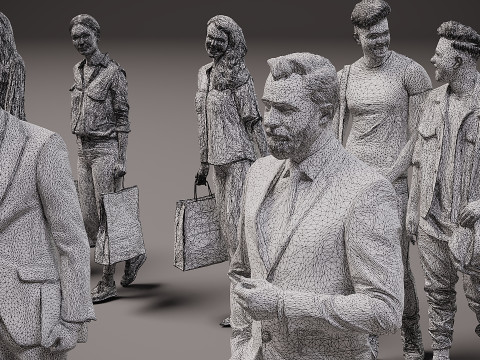 Nuova collezione di persone x 15 Modello 3D