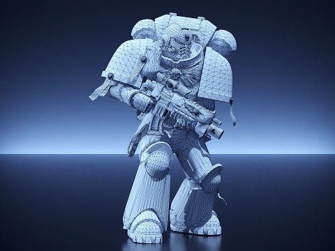 Space Marine Intercessor 3D Model