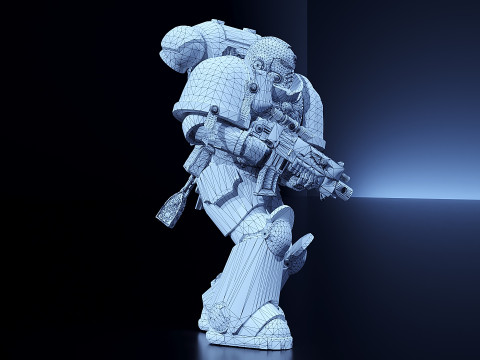 Space Marine Intercessor 3D Model