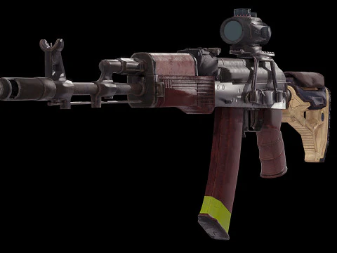 AK 74 customized 3D Model