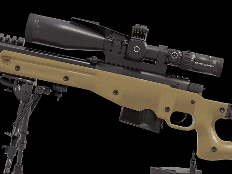 AWM Sniper Rifle 3D Model
