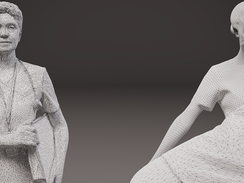 의료 종사자 x 7 3D 모델