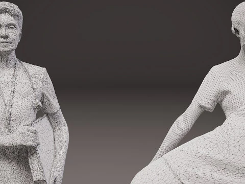 Profissionais de sa&uacute;de x 7 Modelo 3D