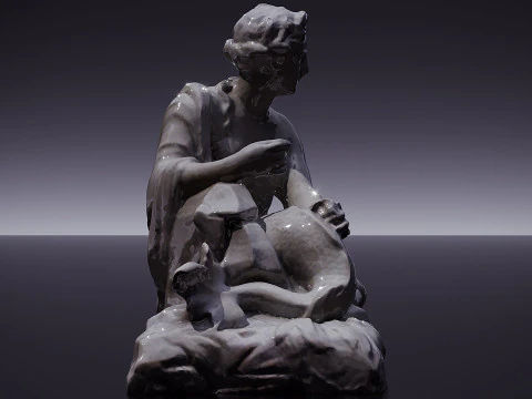 Amphitrite i louvre museum 3D Model