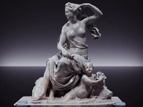 Museo del Louvre di Anfitrite II Modello 3D