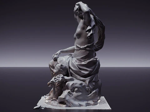 Amphitrite ii louvre museum 3D Model