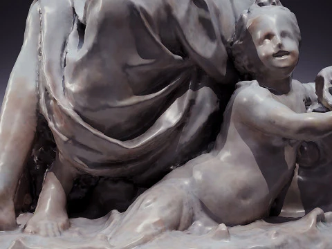 Amphitrite ii louvre museum 3D Model