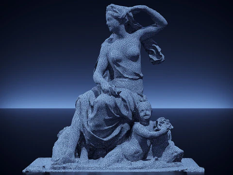 Amphitrite ii louvre museum 3D Model