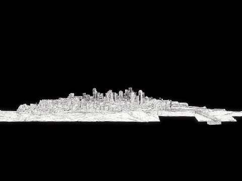 Dallas City Low poly 3D Model