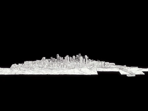 Dallas City Low poly 3D Model