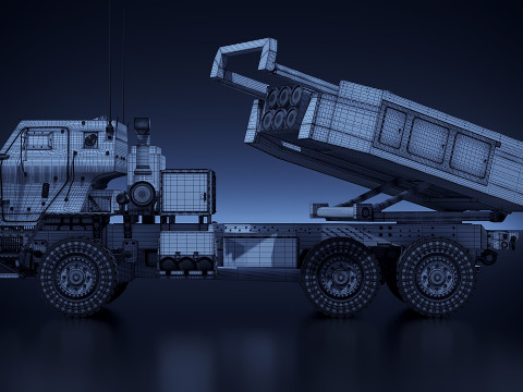 MLRS M142 HIMARS Model 3D