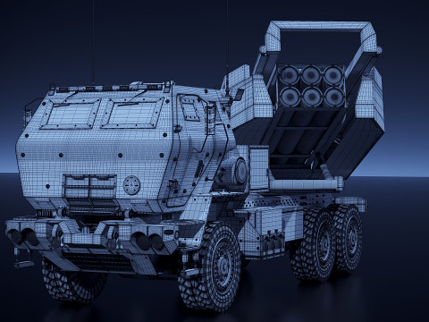 MLRS M142 HIMARS Model 3D