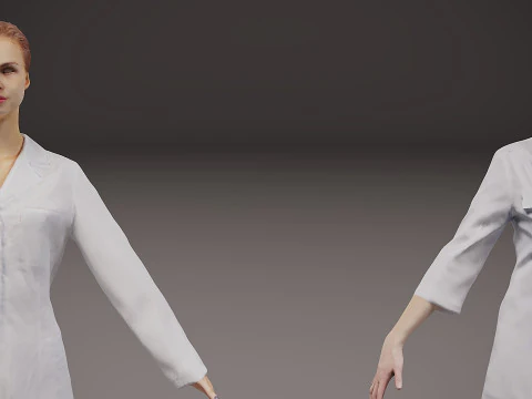 Healthcare workers x 5 00 3D Model